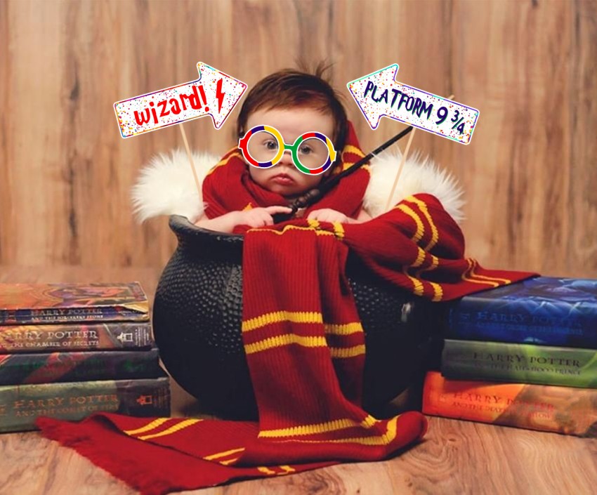 Photo Booth Props 25Pcs Harry Potter Party Supplies Magical Wizard Party  Photo Booth Props… in 2023