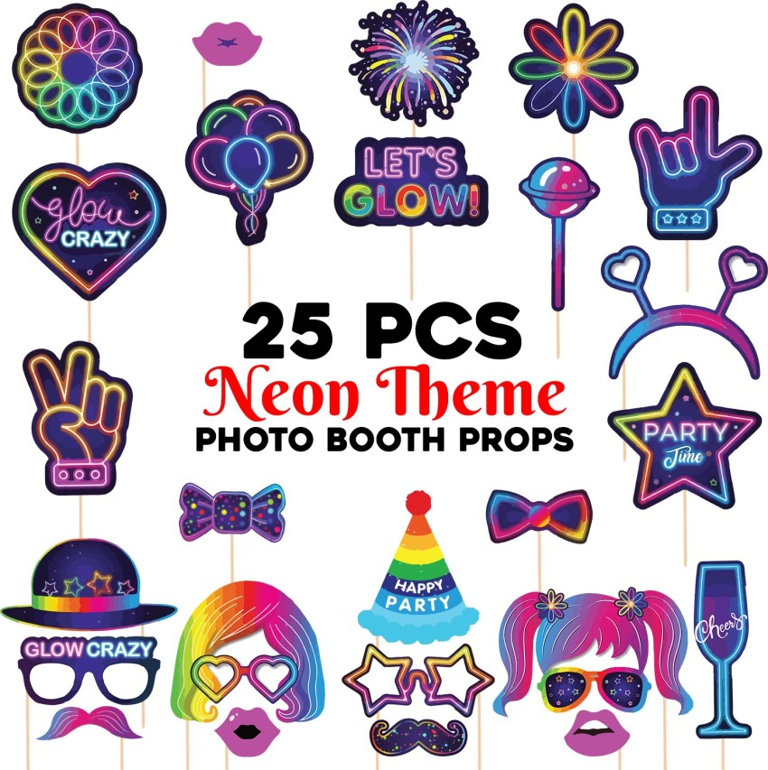 50 Pieces Neon Glow Balloons Glow in the Dark Supplies for Glow Neon P –   Online Shop