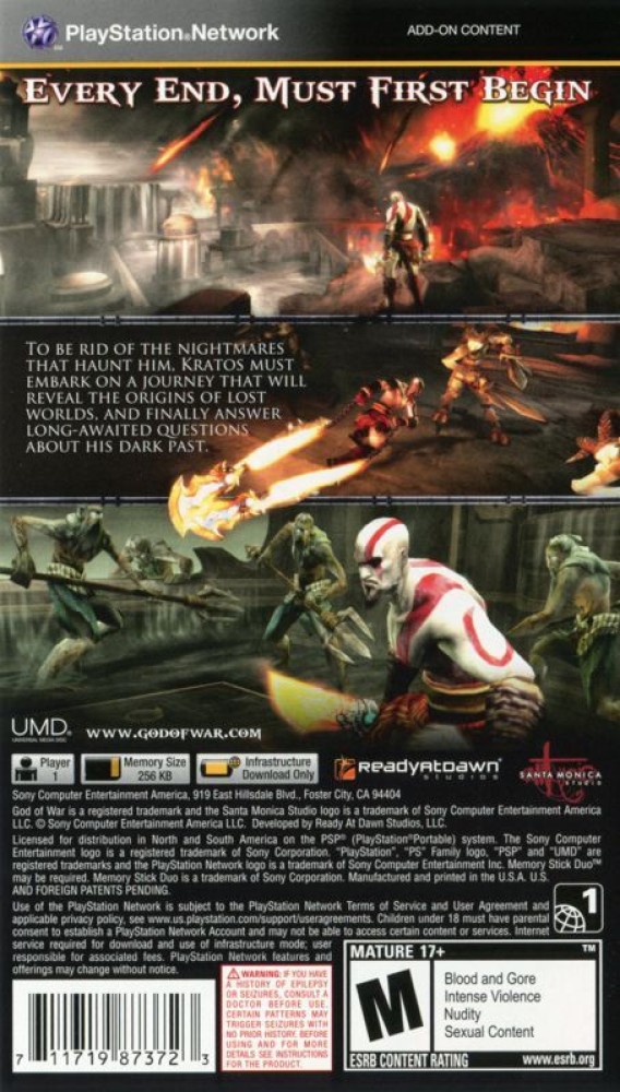 PC GAME OFFLINE GOD OF WAR GHOST OF SPARTA (NEW) Price in India