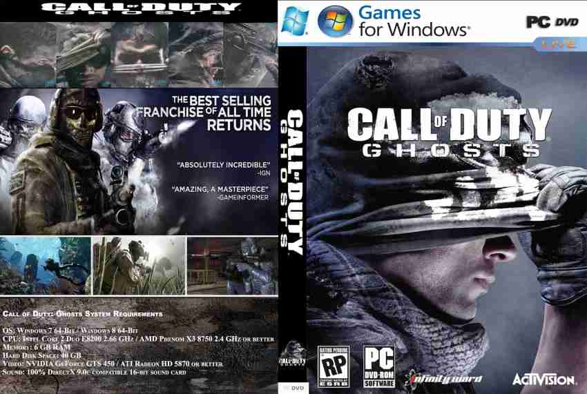 Call of Duty: Ghosts PC DVD-ROM PAL Russia — Complete Art Scans