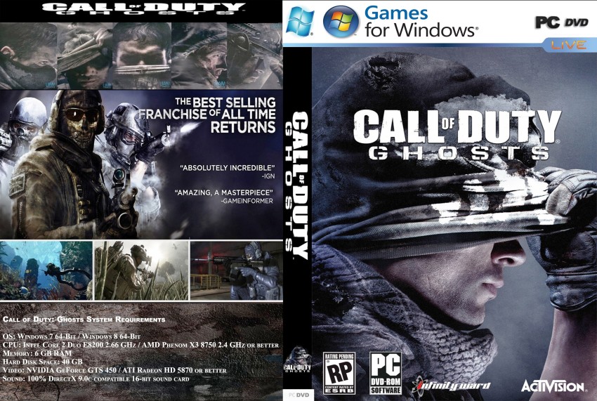 Call of Duty [ Ghosts ] (PC / DVD-ROM) NEW 47875334519