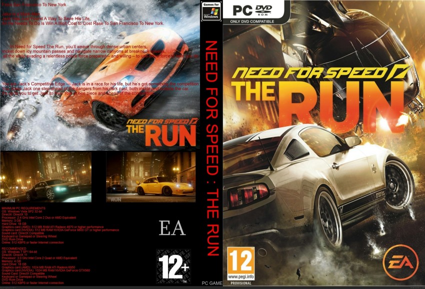 Need for Speed The Run - PC Gameplay - 1080p Full HD Maxed Out 