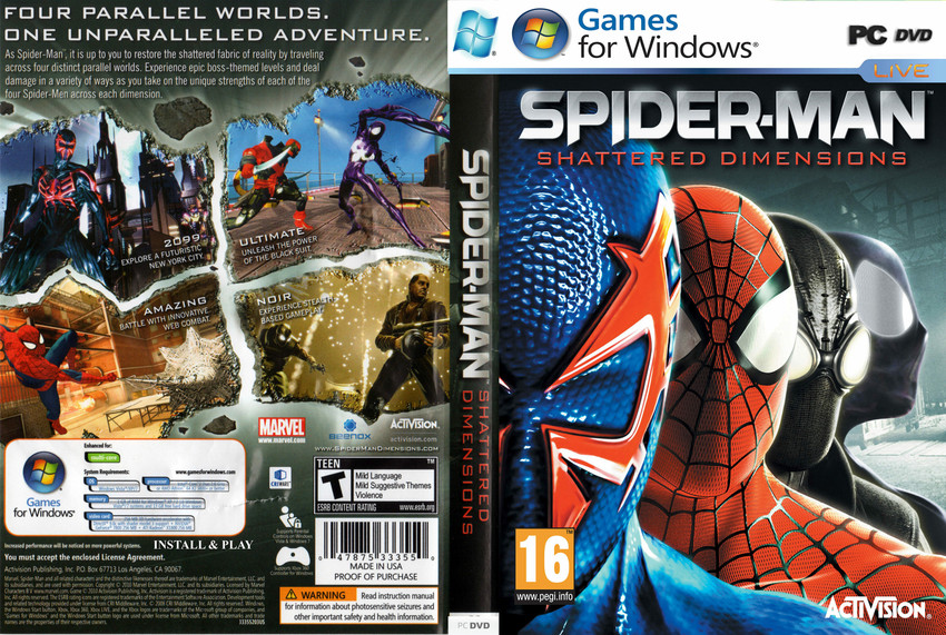 Spiderman Shattered Dimensions PC DVD Game Offline Price in