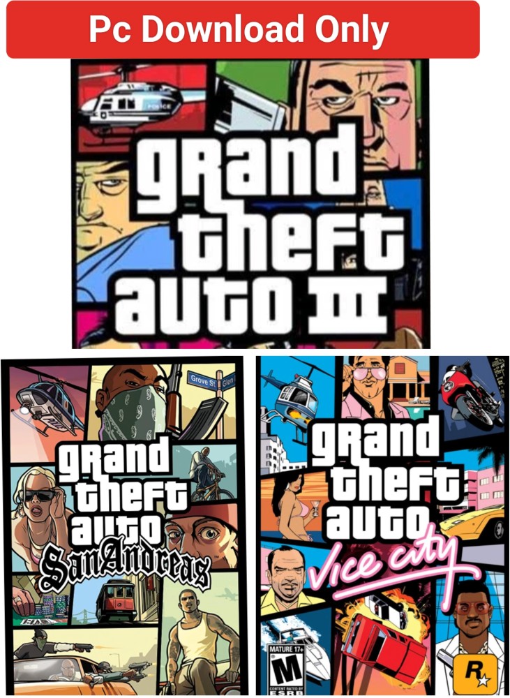 2CAP Gta San Andreas 5 In 1 Pc Game (Offline only) Complete Games