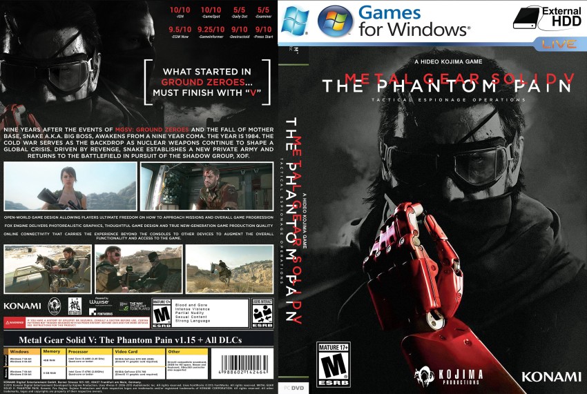 Metal Gear Solid 5: The Phantom Pain (PC) - Buy Steam Game CD-Key