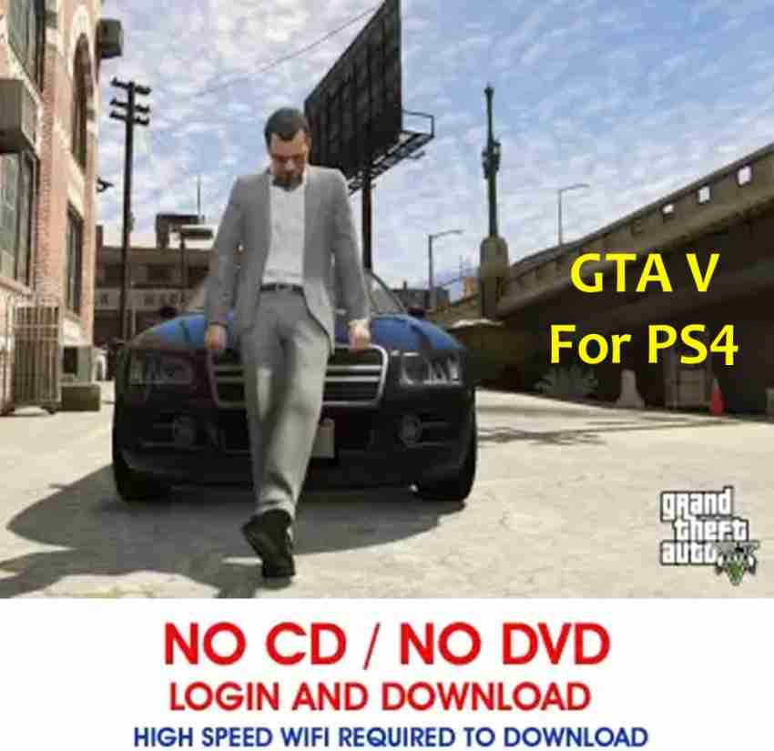 GTA FIVE GTA V PS4 GAME (DIGITAL DELIVERY / PS4 LOGIN ID IN PARCEL.