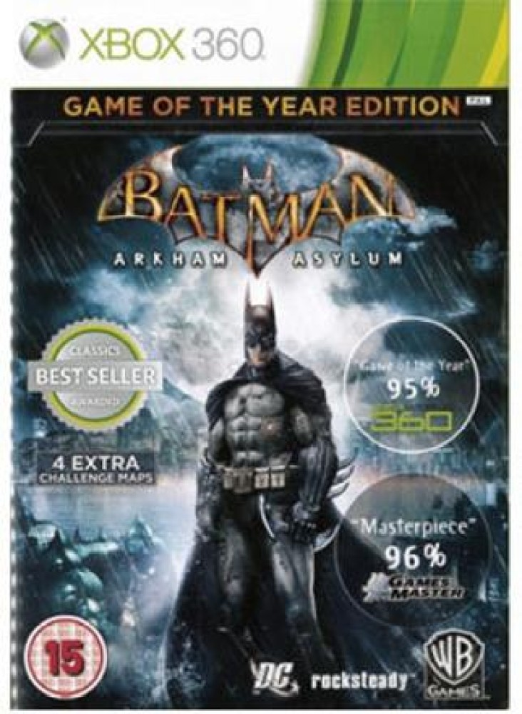 Batman Arkham Asylum Goty - Xbox 360 - Rocksteady - Brinquedos e Games FL  Shop