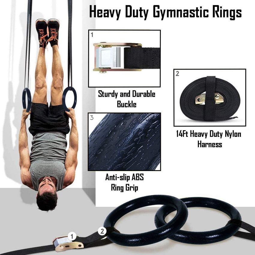 Fitness Scout Gymnastic Rings with Heavy Duty Adjustable Straps for Gym Home Cross fit Pilates Ring Price in India Buy Fitness Scout Gymnastic Rings with Heavy Duty Adjustable Straps for Gym