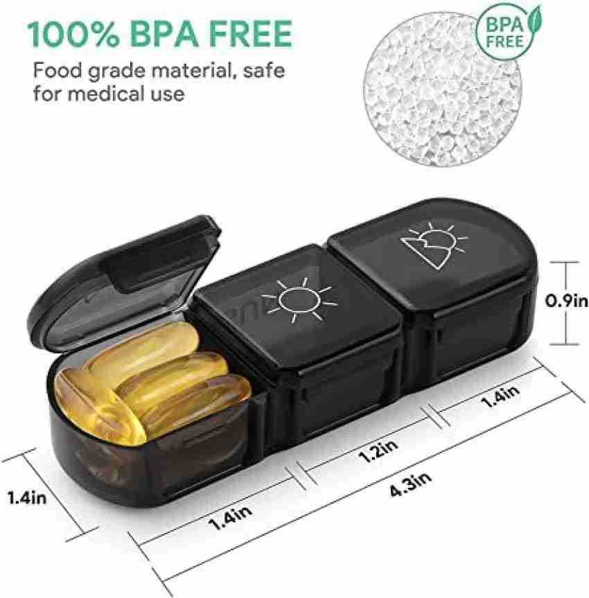 Frizty Weekly pill organizer 3 times a day Medicine organizer box travel  pill box weekly large compartments moisture proof Pill Box Price in India -  Buy Frizty Weekly pill organizer 3 times