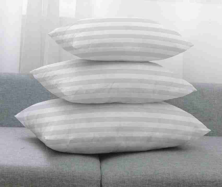 Softlife Cotton Satin Striped Rectangular Pillow Cushion Fillers