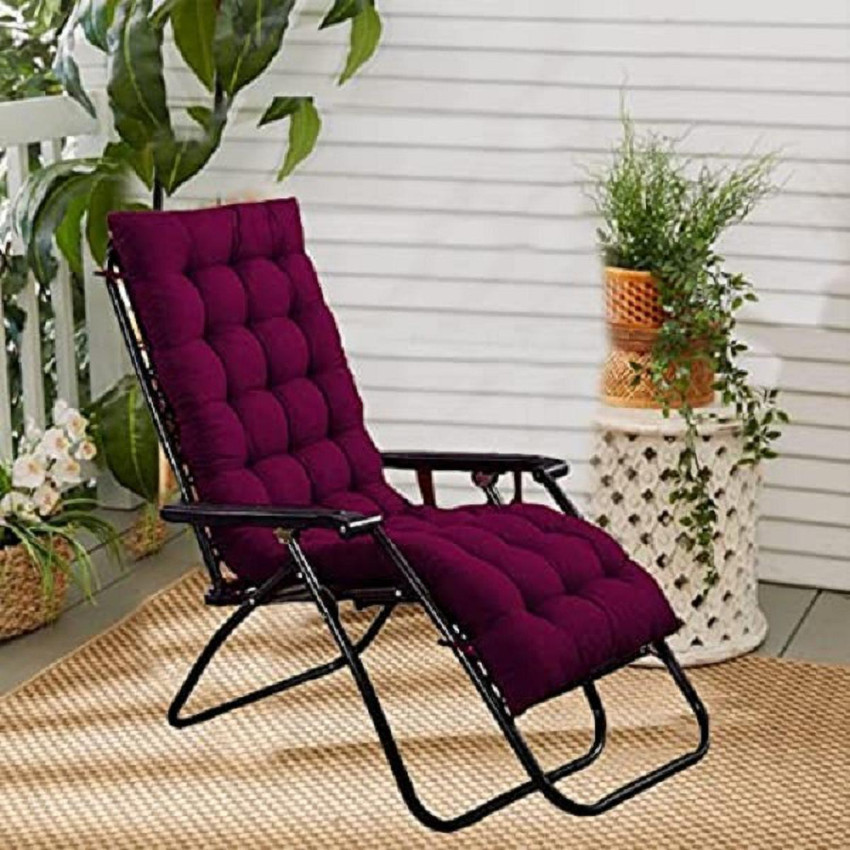Febriva Cotton Soft Seat Cushion Long Chair Sitting Chair Pads for