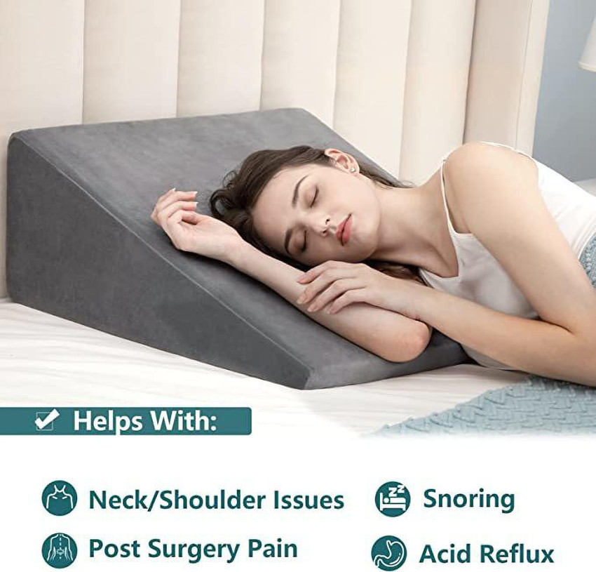 Black outlet wedge pillow