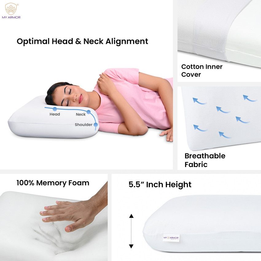 Extra thick memory foam pillow outlet