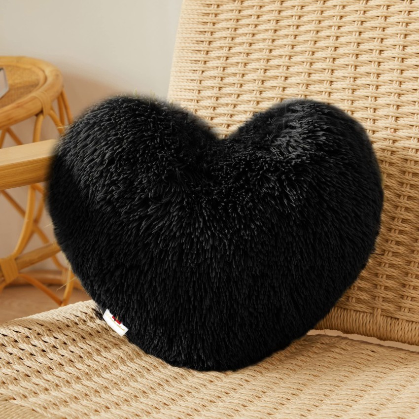 Black 2024 heart cushion