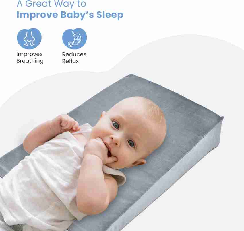 Elevating baby crib for reflux clearance