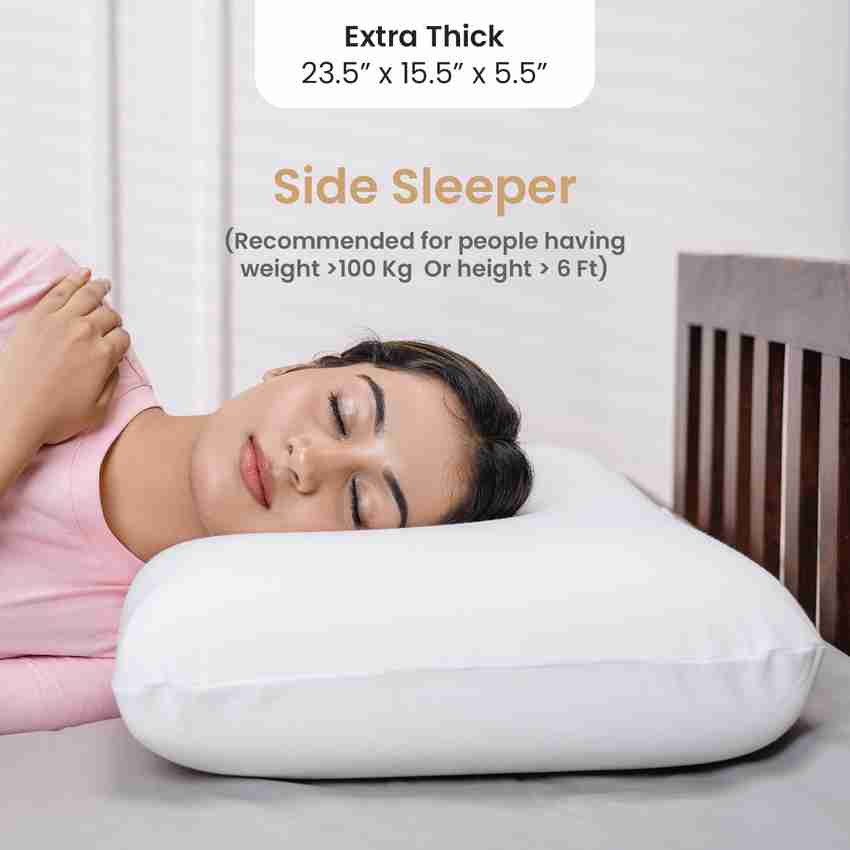 Extra thick sales memory foam pillow