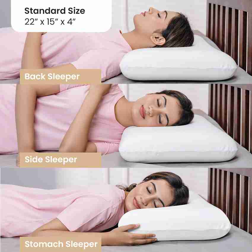 MY ARMOR Memory Foam Pillow Orthopedic Pillow Standard Size 22 x 15 x 4 No Cover Memory Foam Solid Orthopaedic Pillow Pack of 1 Buy MY ARMOR Memory Foam Pillow Orthopedic