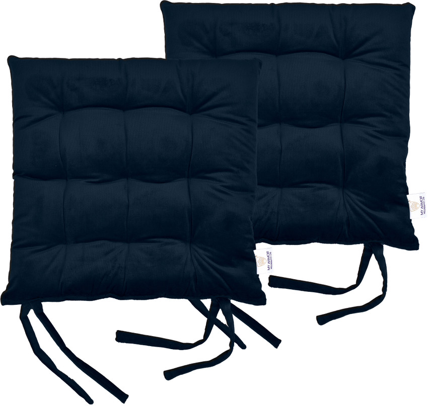 Navy blue chair discount pads with ties