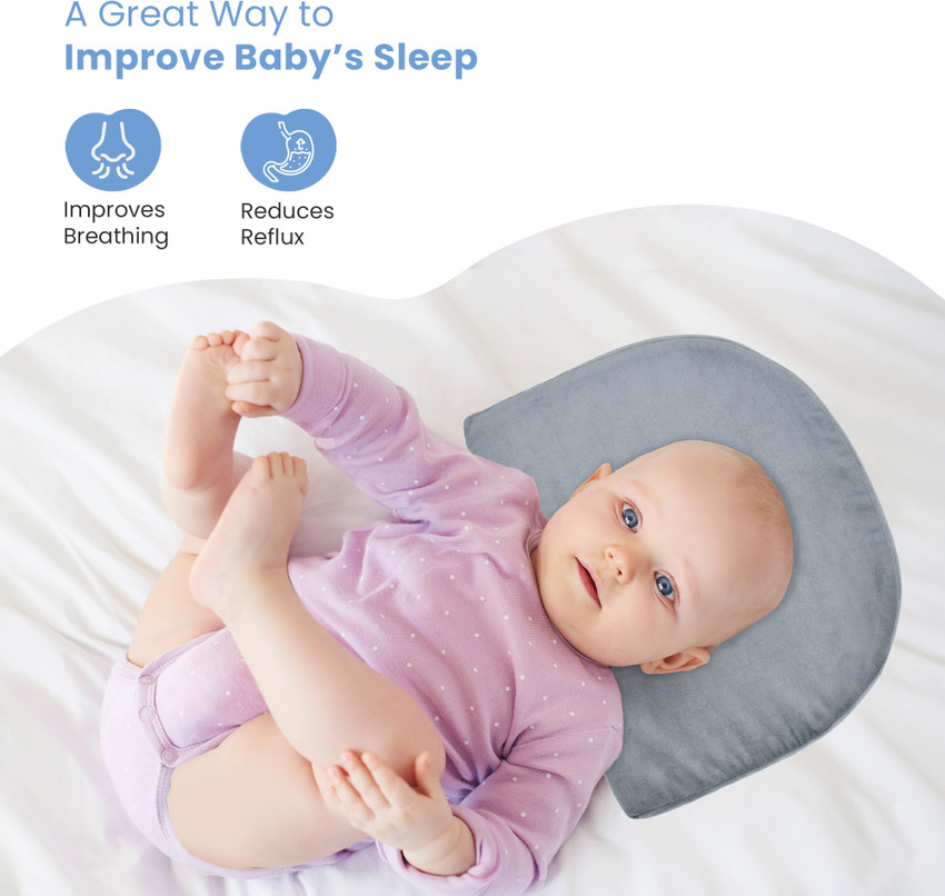 Cherilo C Shaped Elevated Wedge Pillow for Baby Crib Mattress Memory Foam Solid Baby Pillow Pack of 1 Buy Cherilo C Shaped Elevated Wedge Pillow for Baby Crib Mattress