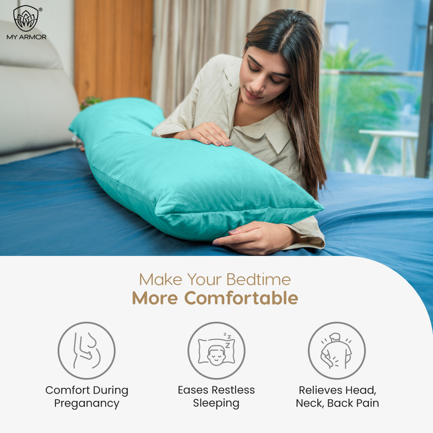 MY ARMOR Microfiber Full Body Long Sleeping Pillow Premium