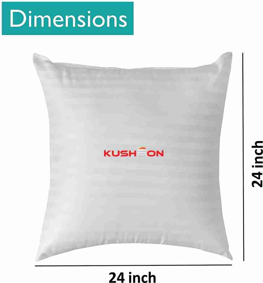 The Kushion Company Cushion Filler Super Soft Quality Cushions for Sofa 24x24 Inch Microfibre Stripes Cushion Pack of 5 Buy The Kushion Company Cushion Filler Super Soft Quality Cushions for Sofa