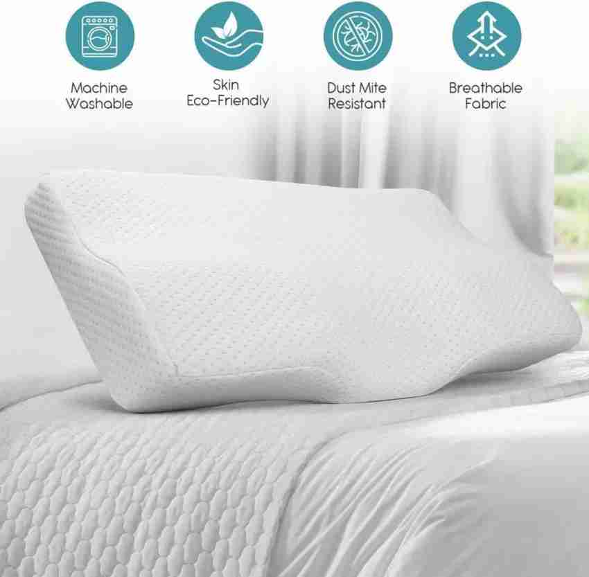 Cr sleep ventilated memory foam contour pillow top