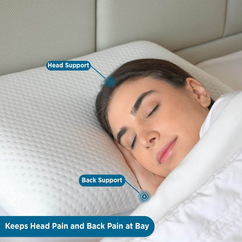 Eklera Trend Memory Foam Solid Orthopaedic Pillow Pack of 1 Buy