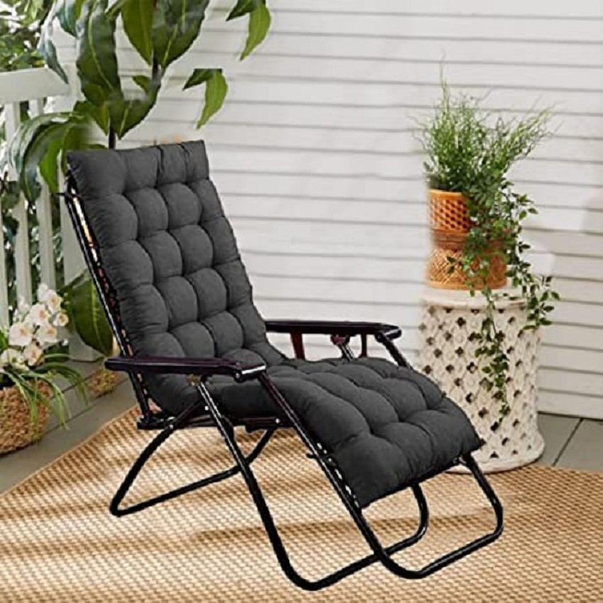 Febriva Cotton Soft Seat Cushion Long Chair Sitting Chair Pads for