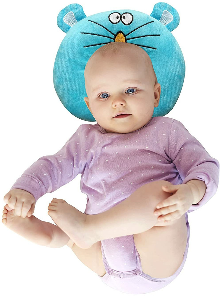INASAN BABY NECK SUPPORT PILLOW HEAD SHAPER PILLOW U SHAPED CUTE TEDDY BEAR Cotton Smiley Baby Pillow Pack of 1 Buy INASAN BABY NECK SUPPORT PILLOW HEAD SHAPER PILLOW U SHAPED