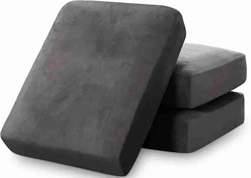 Shayar Arts Sofa Foam Cushions in Velvet with Zip Cover Seat 22 x21 x5 Multipurpose Foam Solid Cushion Pack of 3 Buy Shayar Arts Sofa Foam Cushions in Velvet with Zip Cover Seat