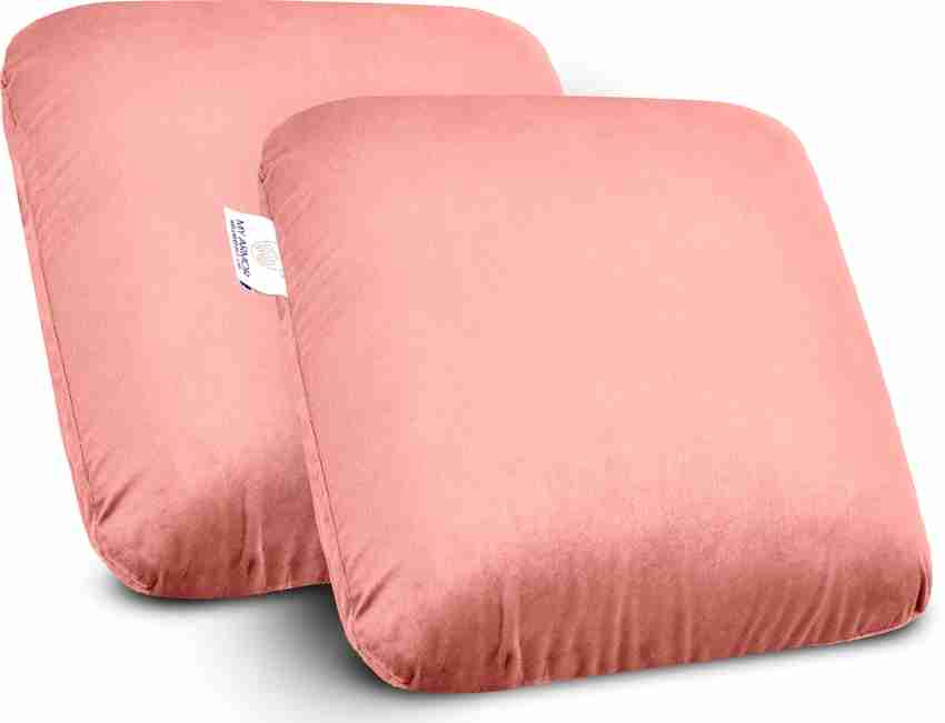 MY ARMOR Memory Foam Square Pillow With Removable Velvet Outer