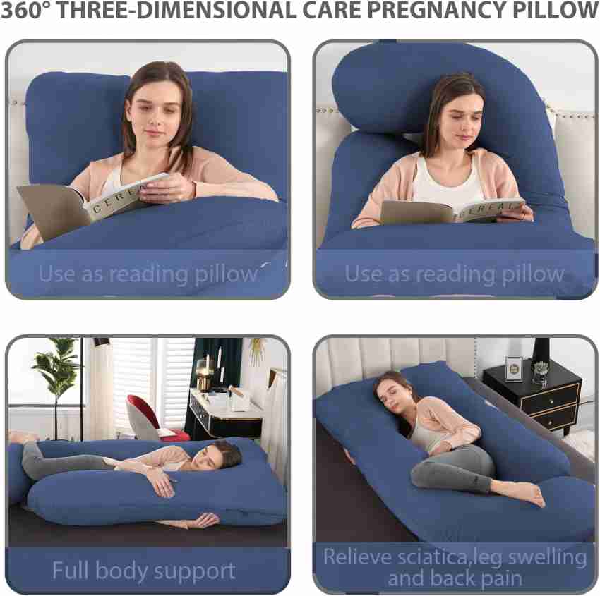 Linenovation Microfibre Solid Pregnancy Pillow Pack of 1 - Buy Linenovation  Microfibre Solid Pregnancy Pillow Pack of 1 Online at Best Price in India