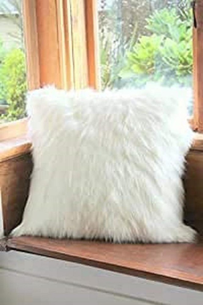 Big white fluffy cushions best sale