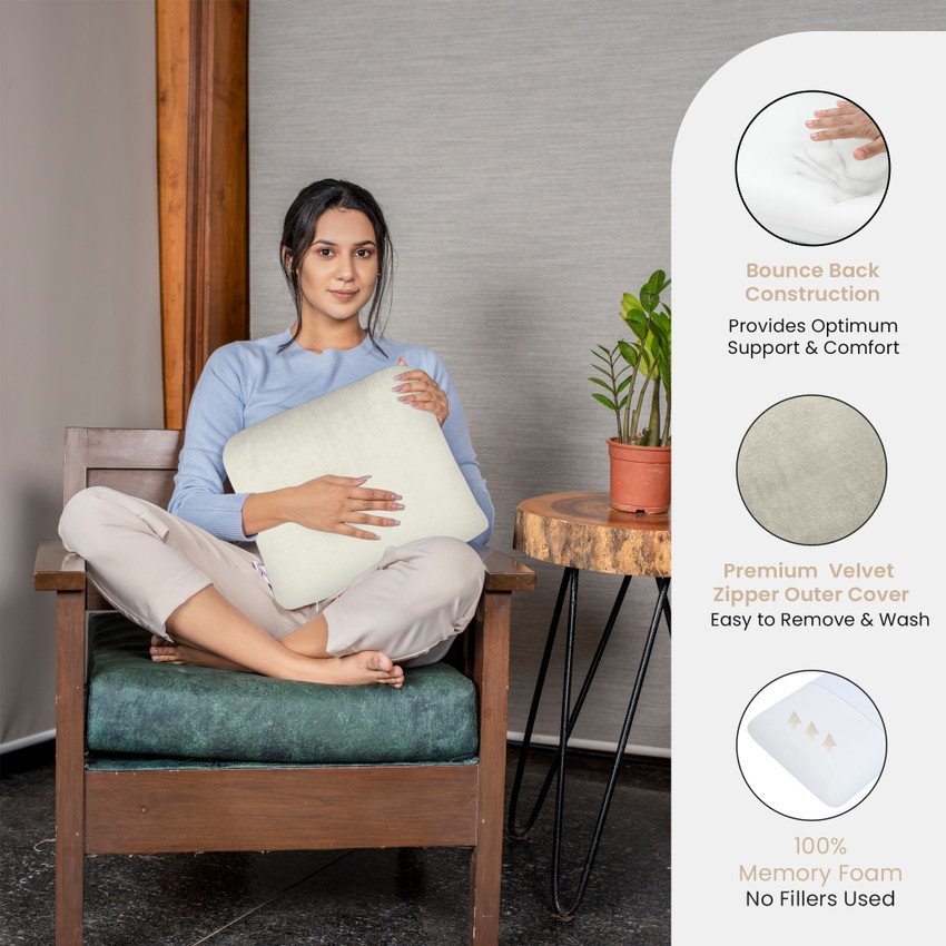Square memory foam cushion shop