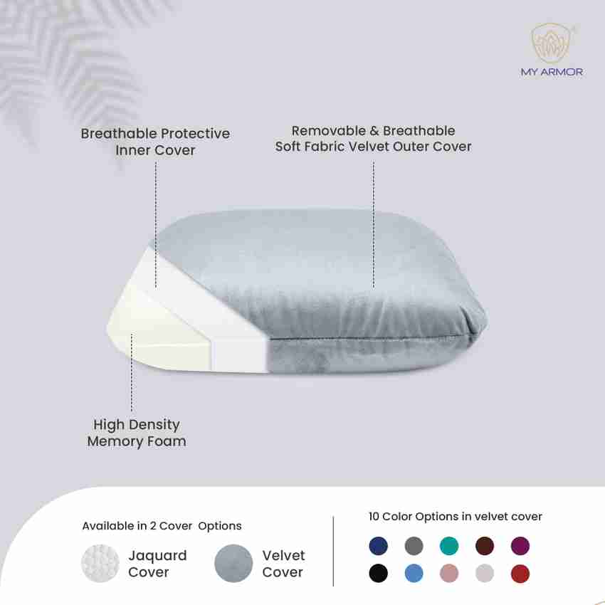 Square memory foam pillow deals
