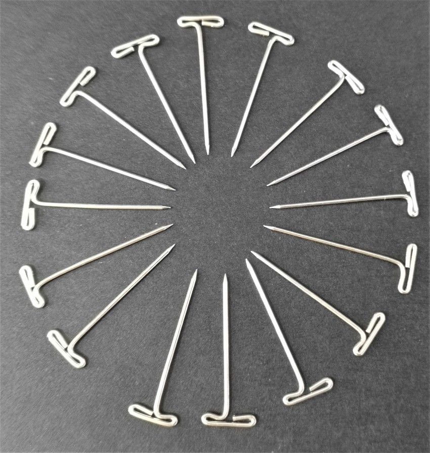 KESETKO Paper T Pins 350 Peace, Stainless Steel All Pins,  Steel Point Pins 