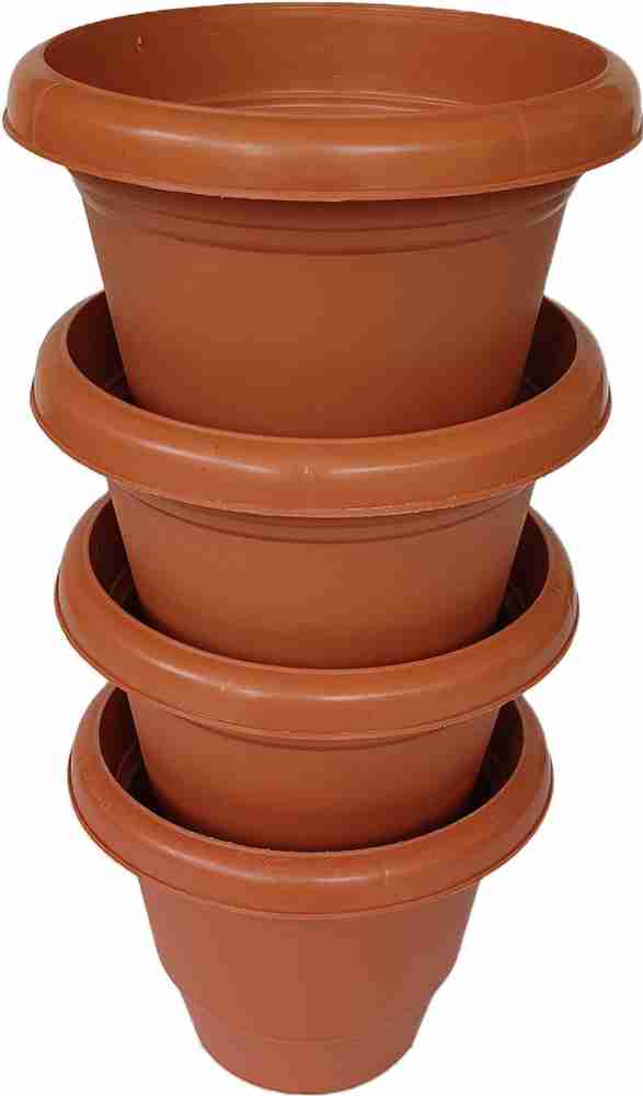 NEELAM Decoration of Home Balcony Garden and Outdoor Combo of 4 Plant Plastic Pot Plant Container Set Price in India Buy NEELAM Decoration of Home Balcony Garden and Outdoor Combo of