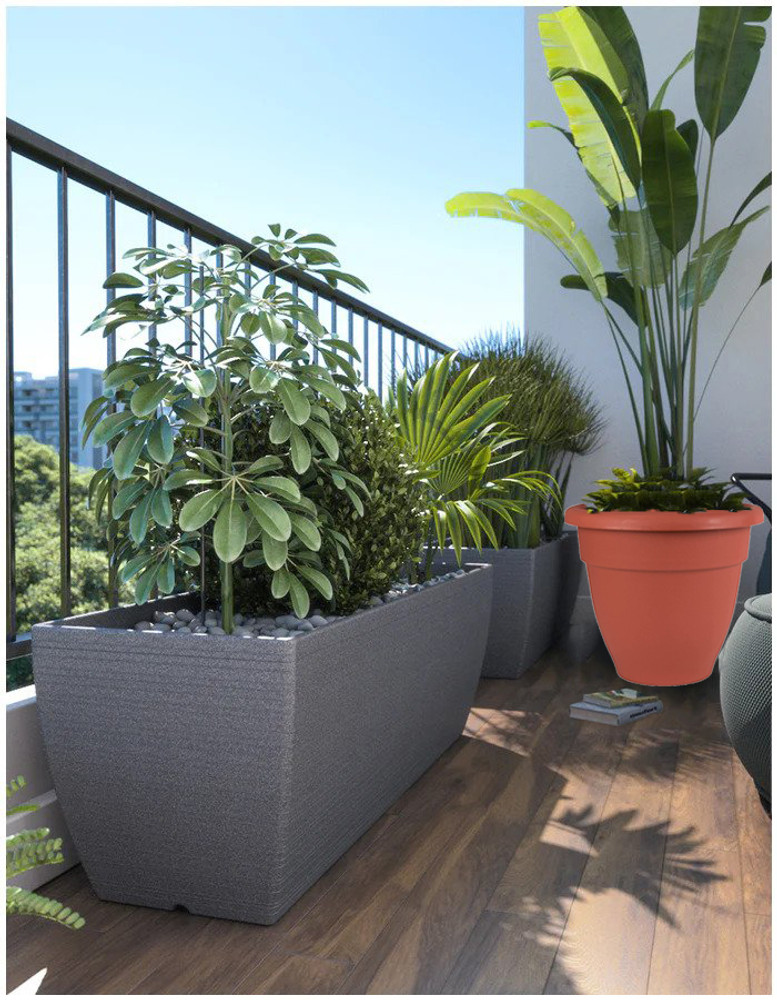 Urban Infotech 18 Inch Plastic Planter Big Size Flower Pot For 