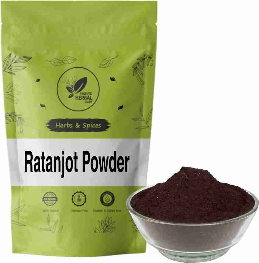 Organic & Natural Ratanjot Leaves Powder Alkanna Tinctoria Alkanet Root 100  Gram