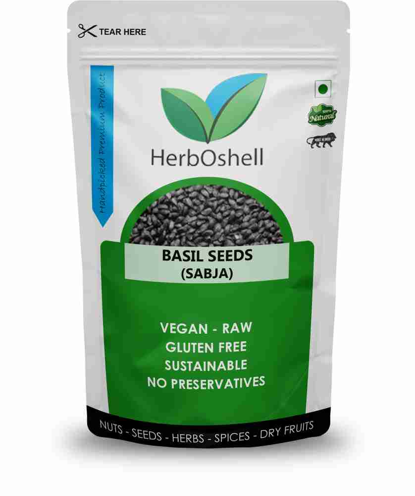 herboshell india Basil Seeds Sabja Seed Price in India Buy