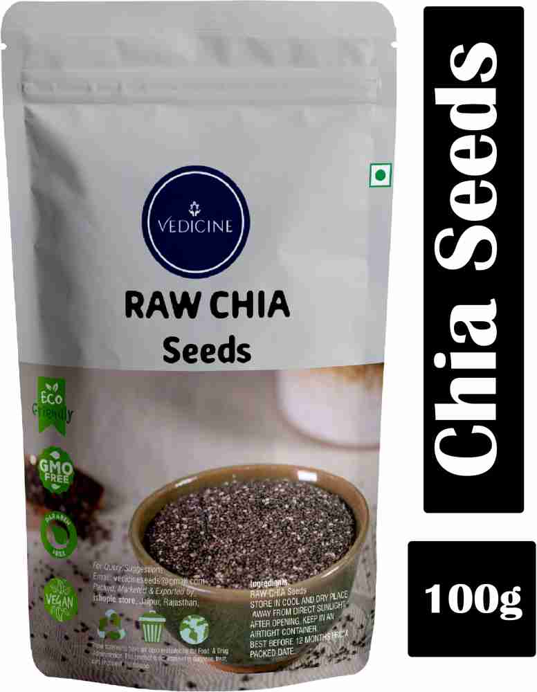 VEDICINE Chia Seeds Chea cheeya Siya chiya Seeds 100gm x1 Seed