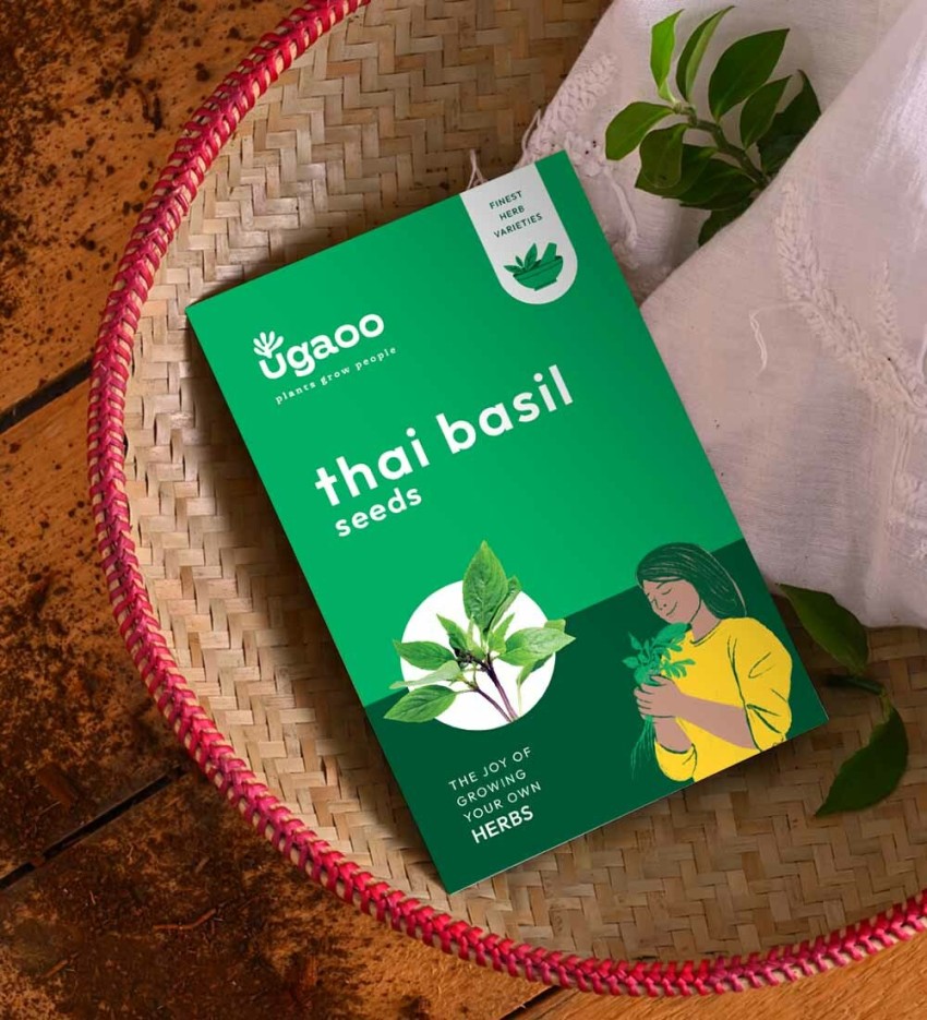 Ugaoo Thai Basil Herb Seed Price in India Buy Ugaoo Thai Basil