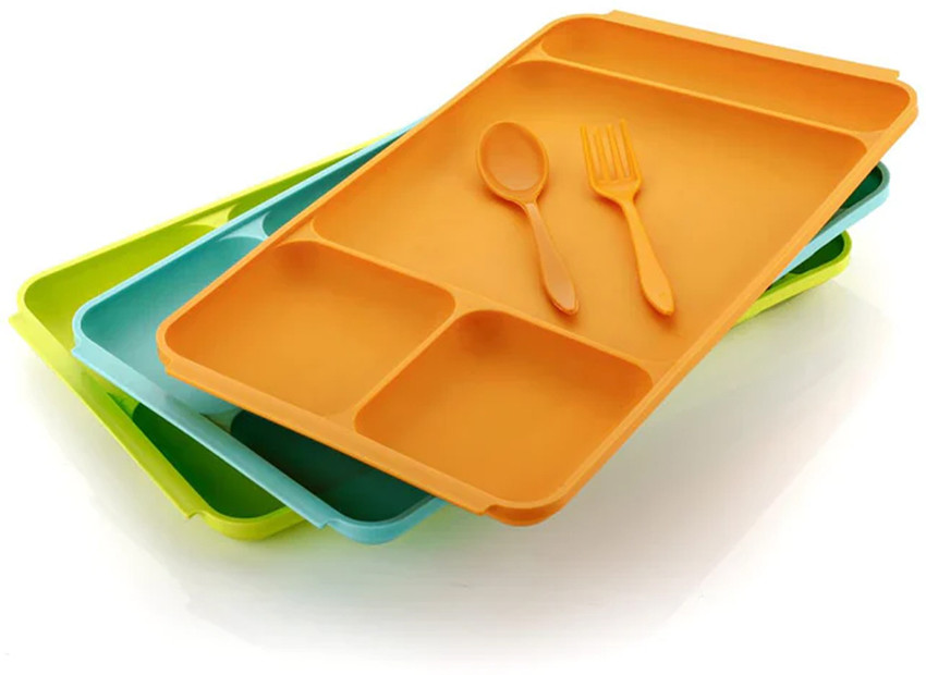 Sectioned plastic plates top