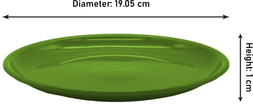 Buy Carry Green Plastic Microwave Safe Round Full Plates, Quarter Plates  And Bowl Set 18 Pc Online at Best Prices in India - JioMart.