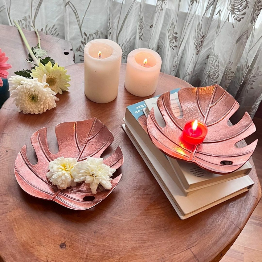 Copper outlet decorative tray