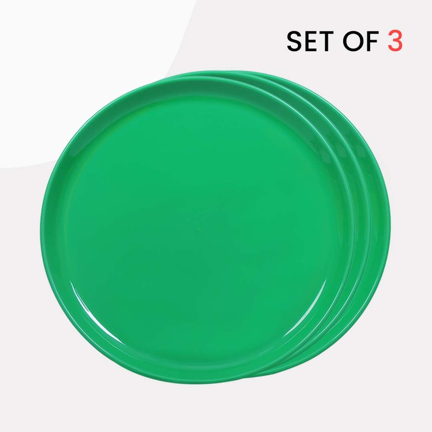 GOWRI Versatile Compact Plastic Buffet Plates 13 Inch Size
