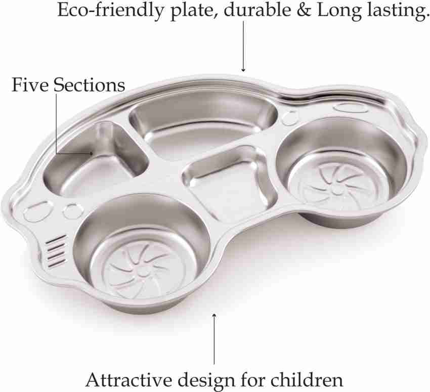 Children's plates with sections top