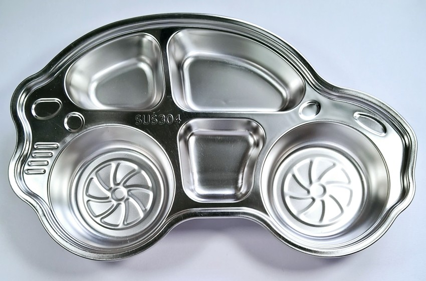 Stainless steel cheap kids plates