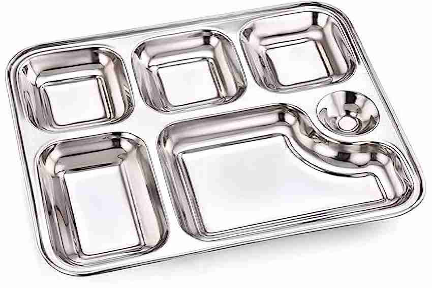 Steel thali shop with compartments