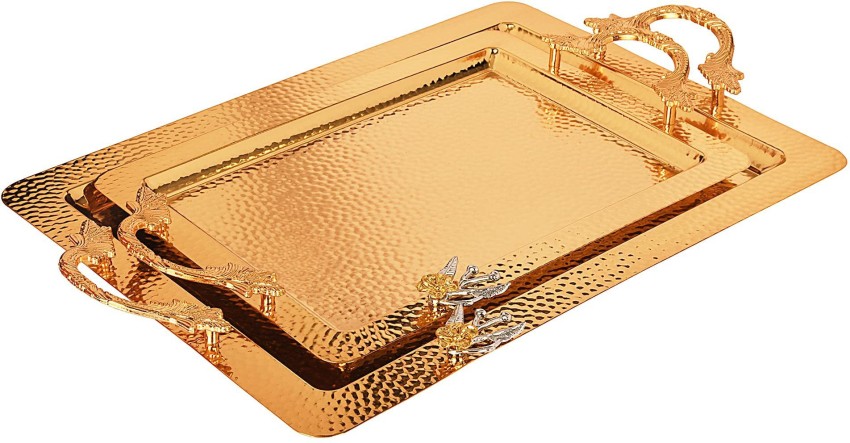 Golden Large Tray good